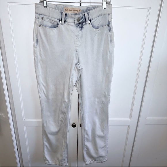 Soft Surroundings The Ultimate Denim Relaxed Straight Jeans Momcore Sz Small - Picture 2 of 10